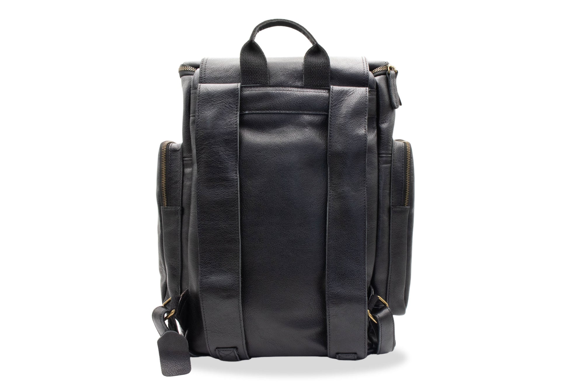 Rovira Black Leather Backpack