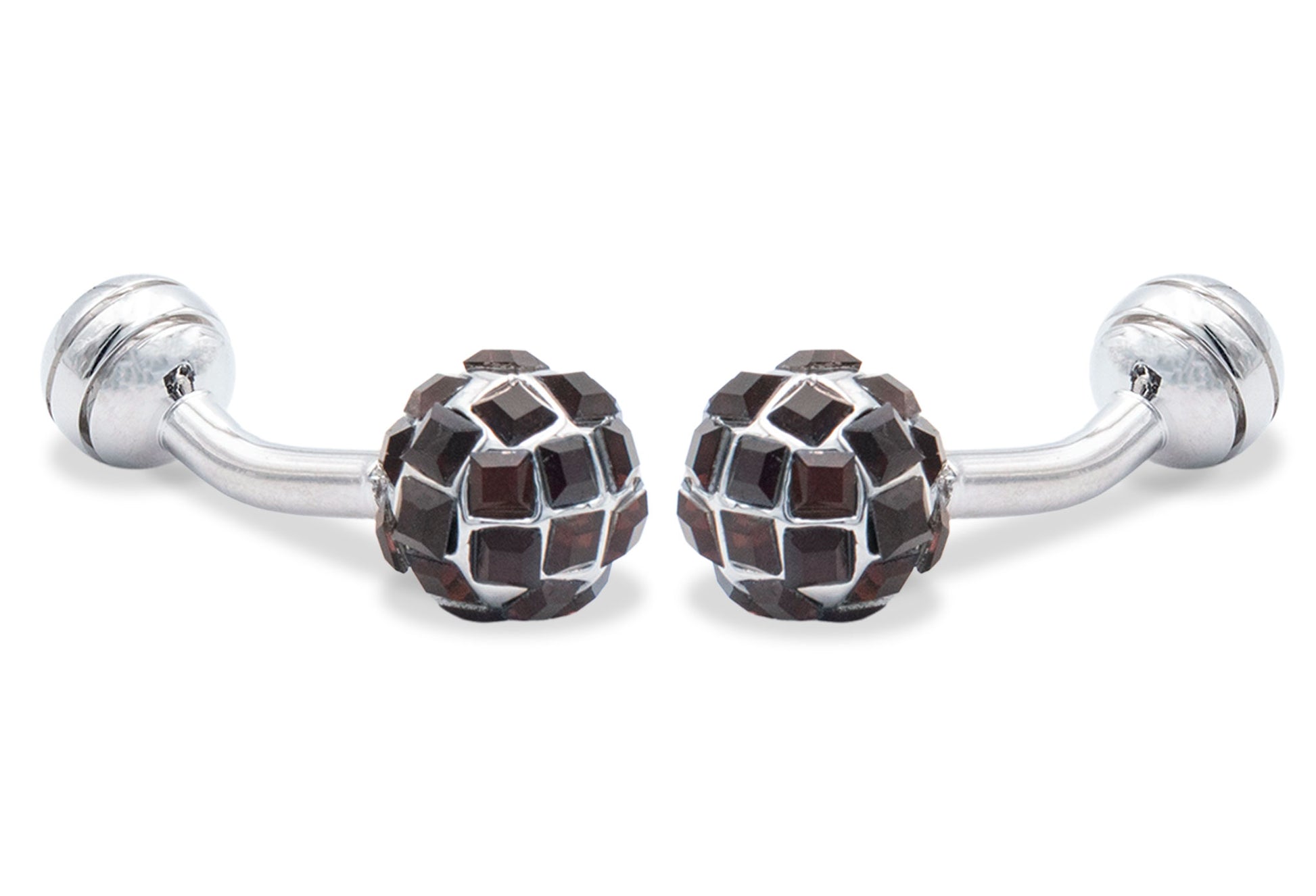 Sinamaica Walnut Diamonte Cufflinks