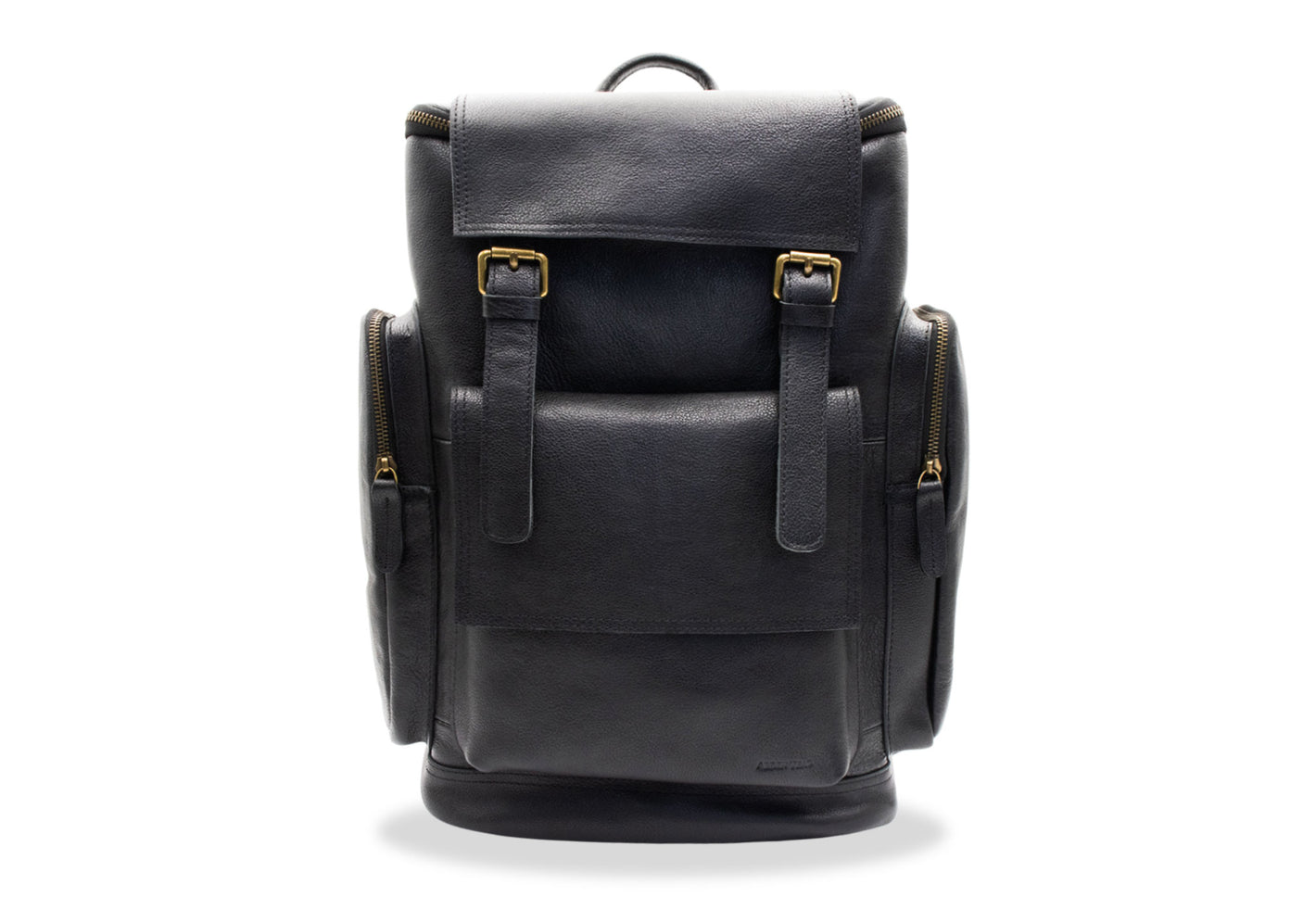 Rovira Black Leather Backpack