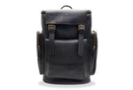 Rovira Black Leather Backpack