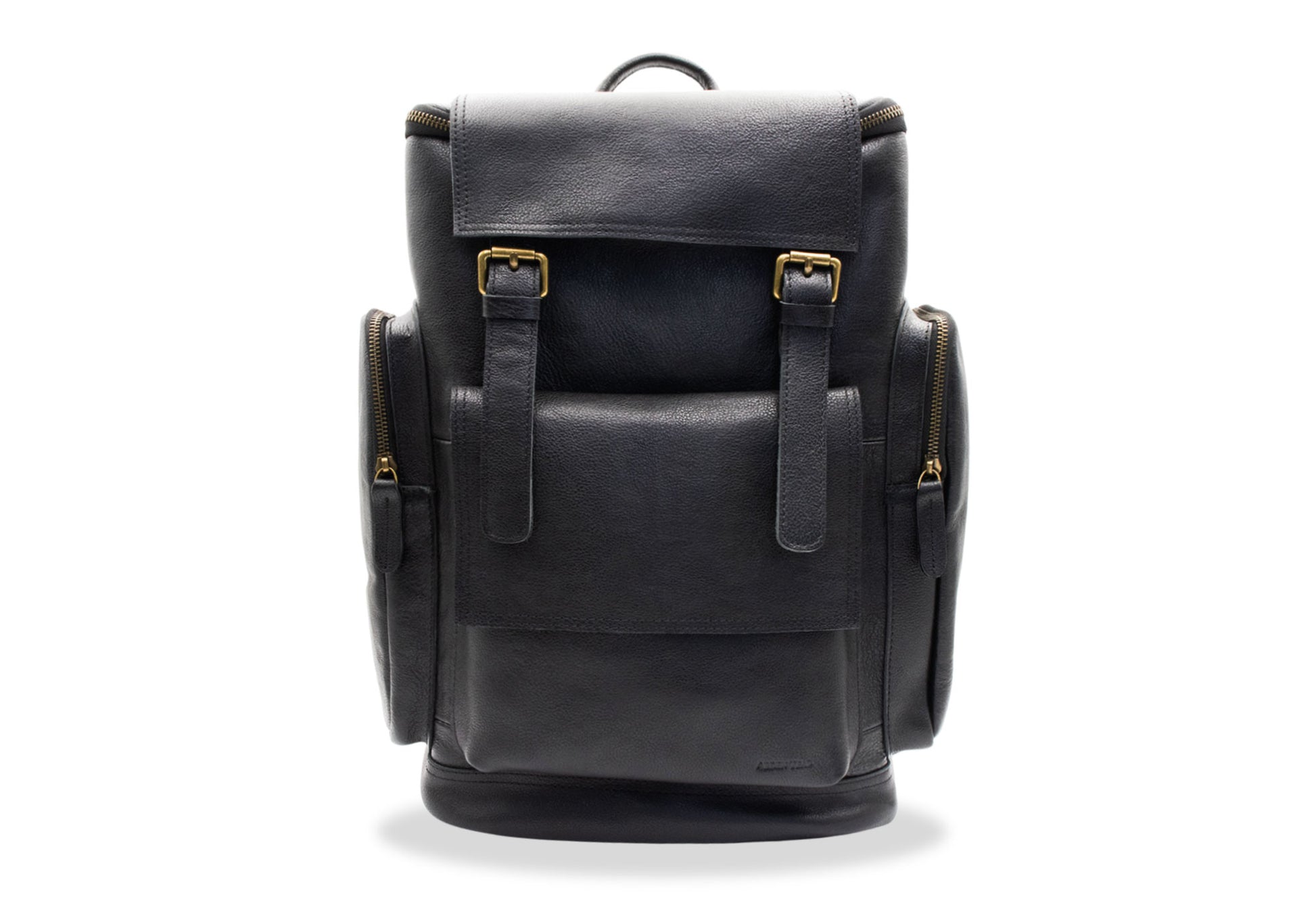 Rovira Black Leather Backpack