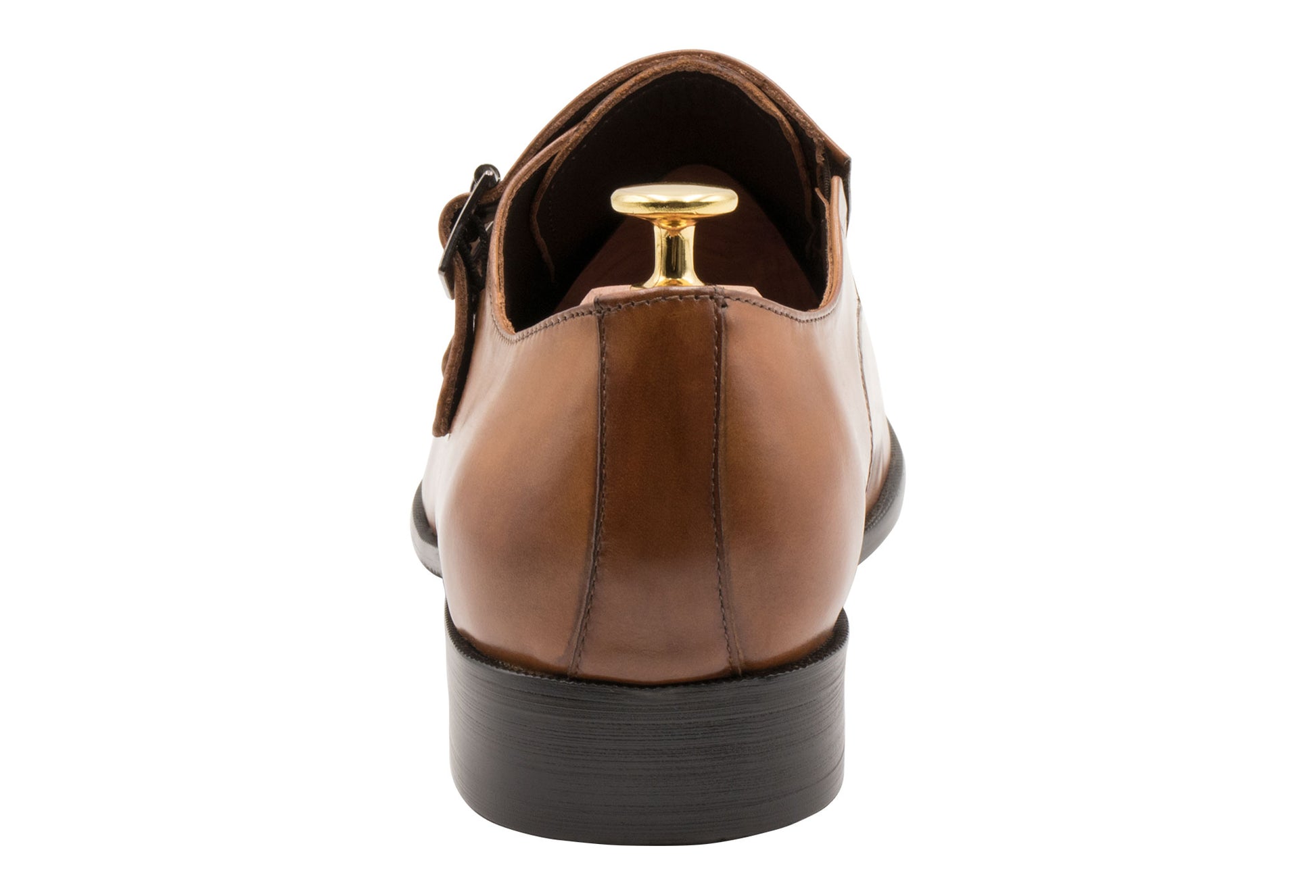 Gallegos Chestnut Double Monk Leather Shoes