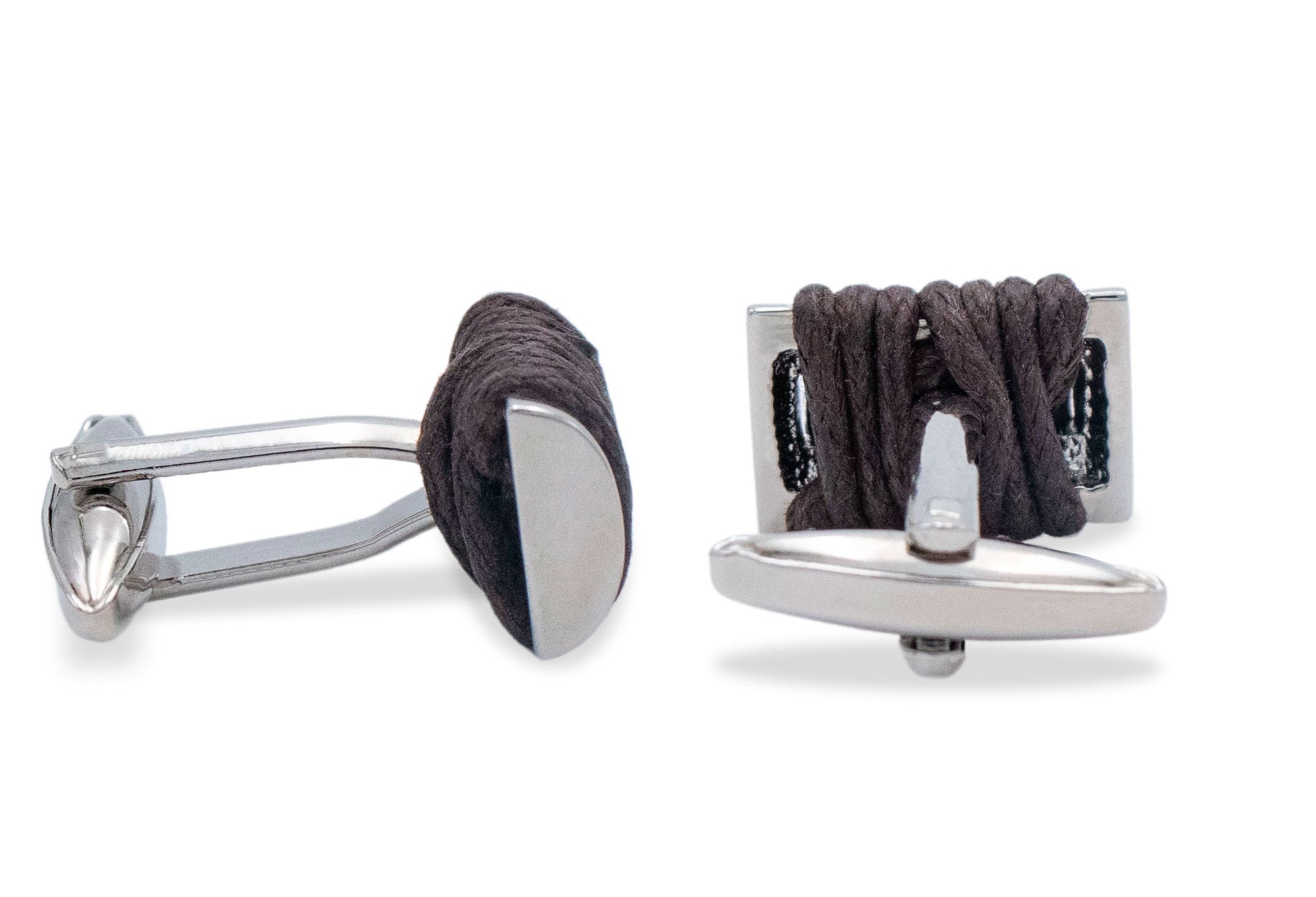 Caribe Brown Ribbed Cufflink