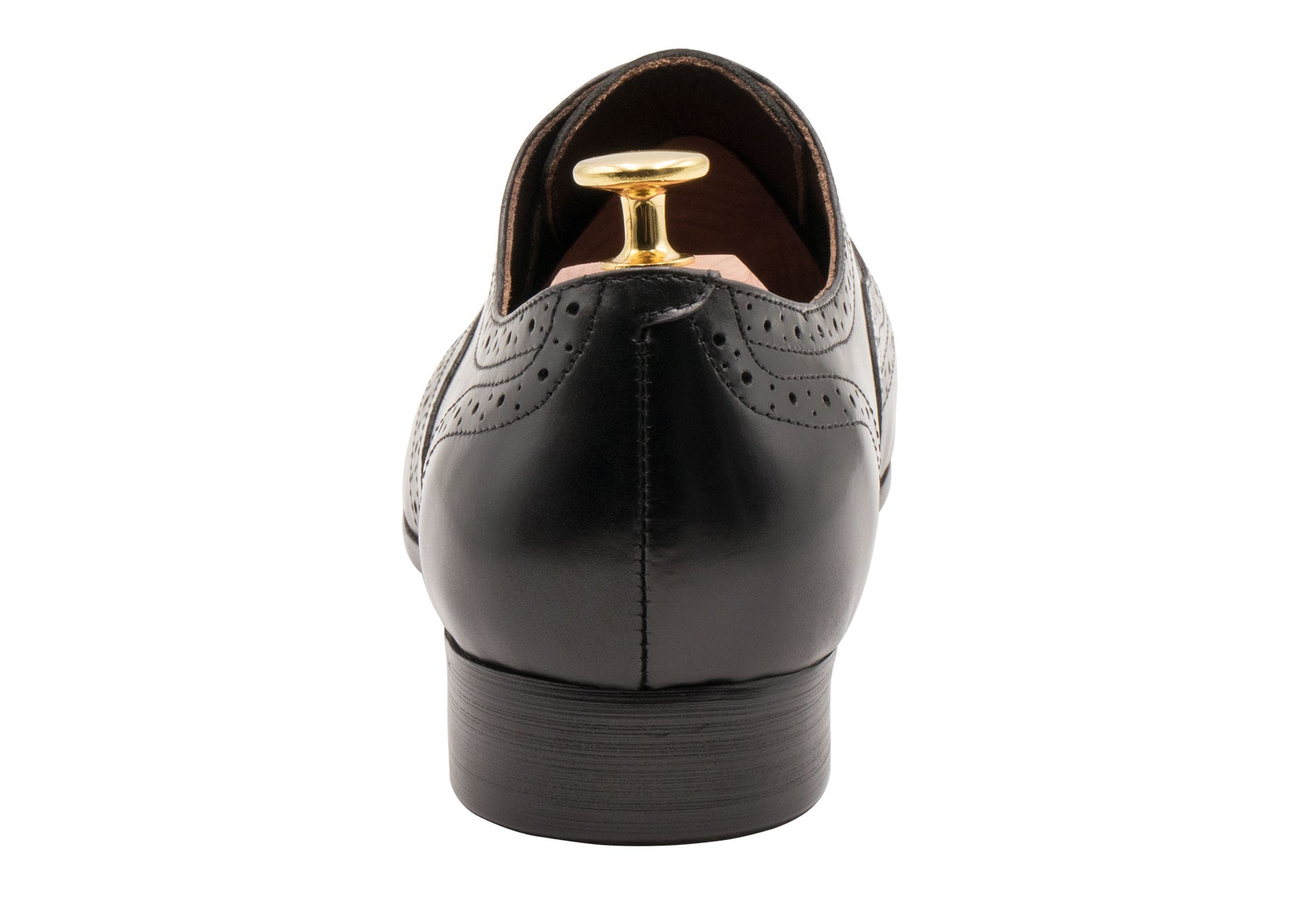 Rosario Wingtip Black Oxford Leather Shoes