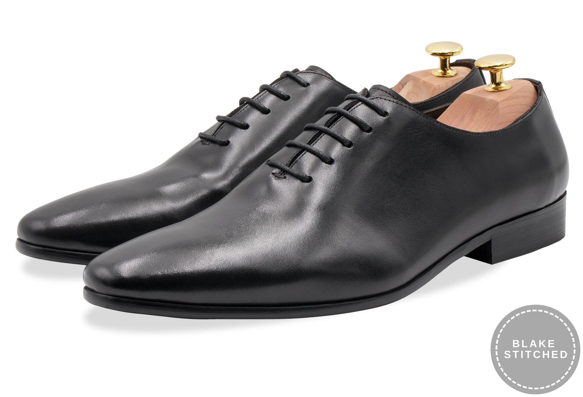 Carlota Blake Stitched Black Oxford