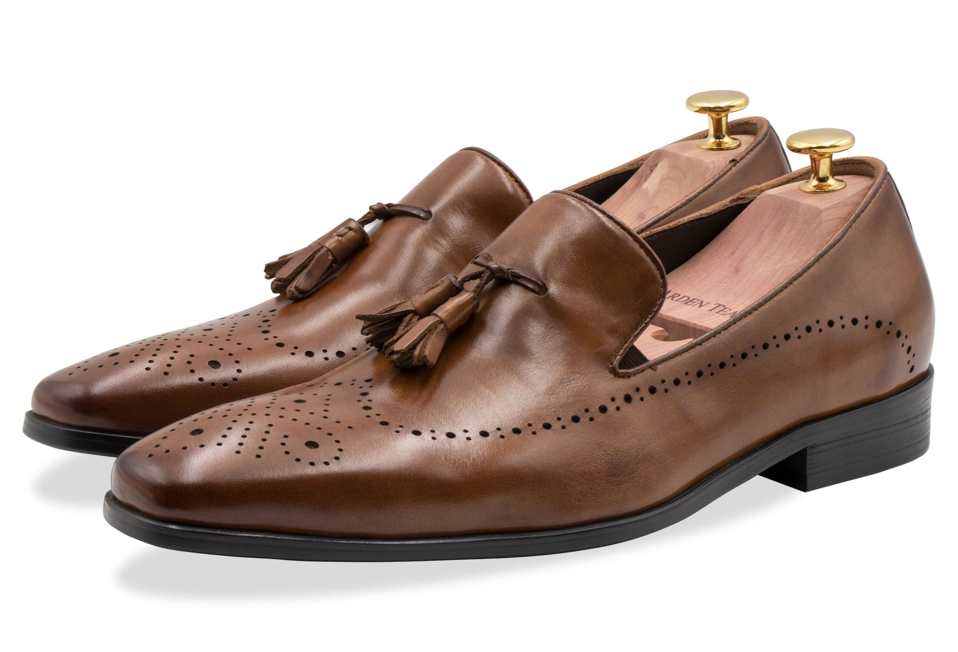 Pergamino Chestnut Tassle Loafers