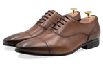 Calafate Straight Cap Chestnut Oxford Leather Shoes
