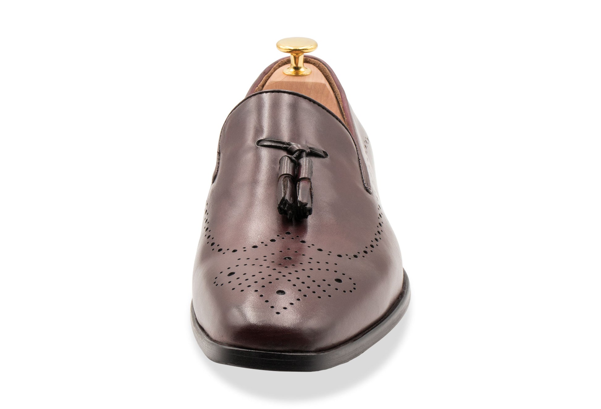 Pergamino Burgundy Tassle Loafer