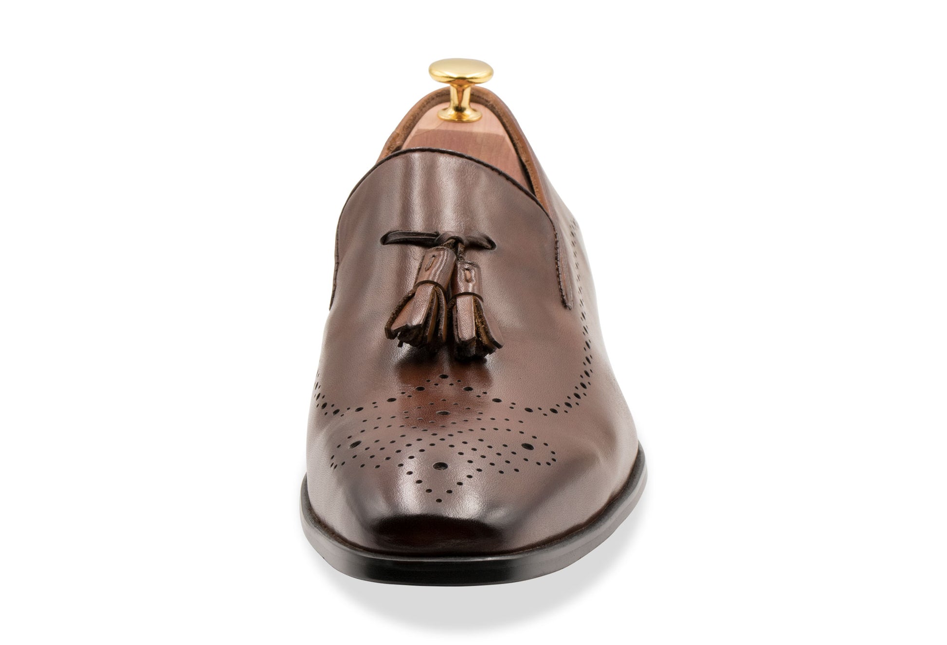 Pergamino Pecan Tassle Loafer