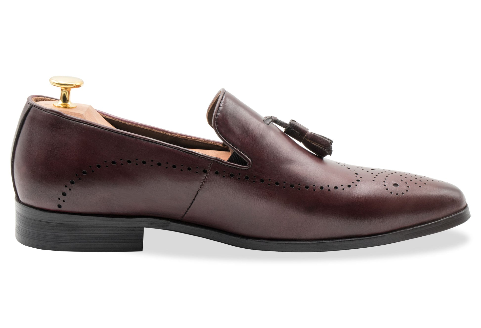 Pergamino Burgundy Tassle Loafer