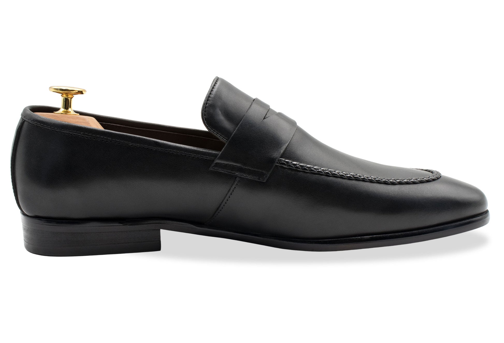 Arrecifes Blake Stitch Black Loafer