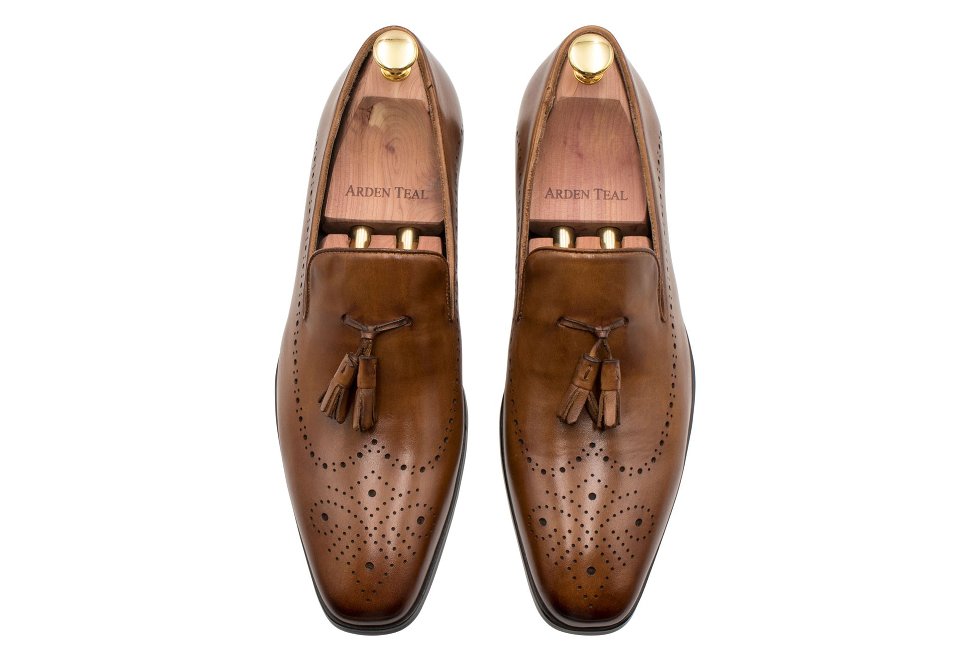 Pergamino Chestnut Tassle Loafers