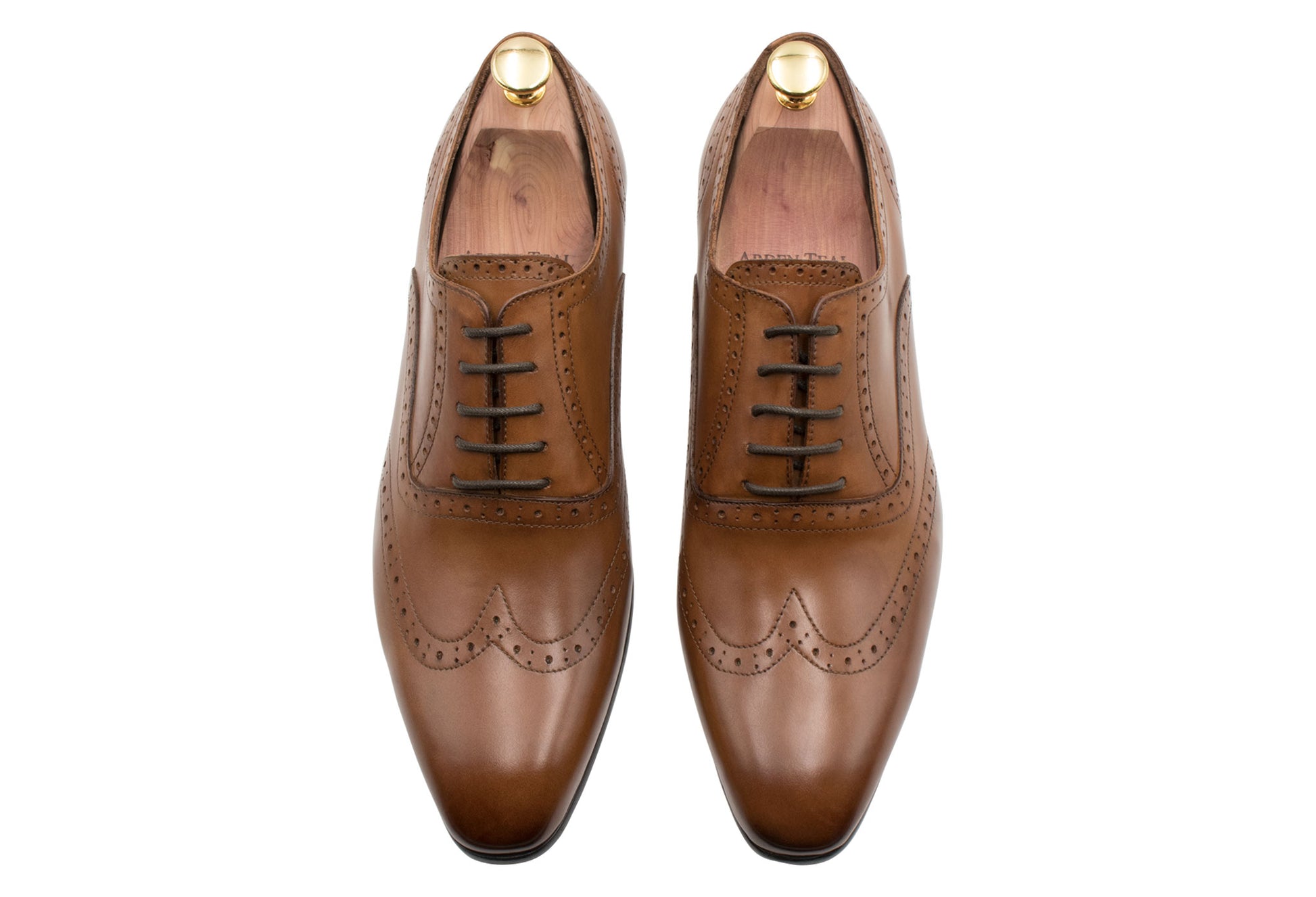 Rosario Wingtip Chestnut Oxford Leather Shoes