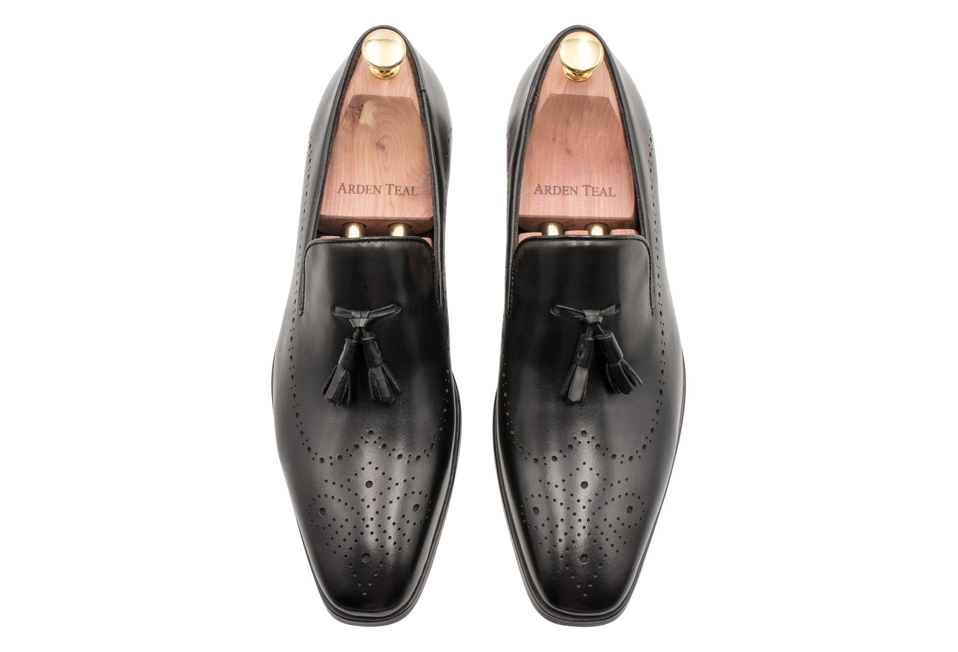 Pergamino Black Tassle Loafers