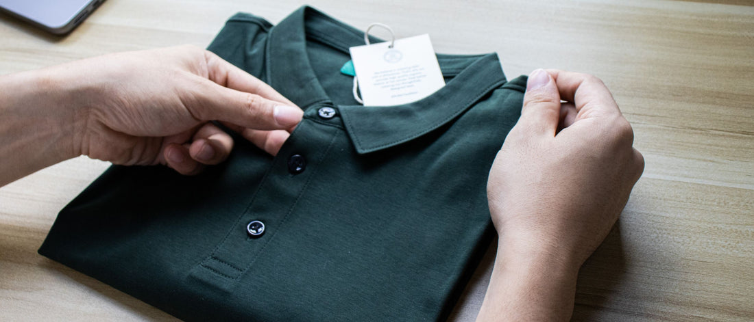 Arden Teal Cotton Polo - Moss