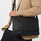 Salento Black Leather Crossbody Bag