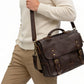 Covenas Walnut Leather Satchel Bag