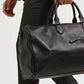 Bolivar Black Leather Duffle