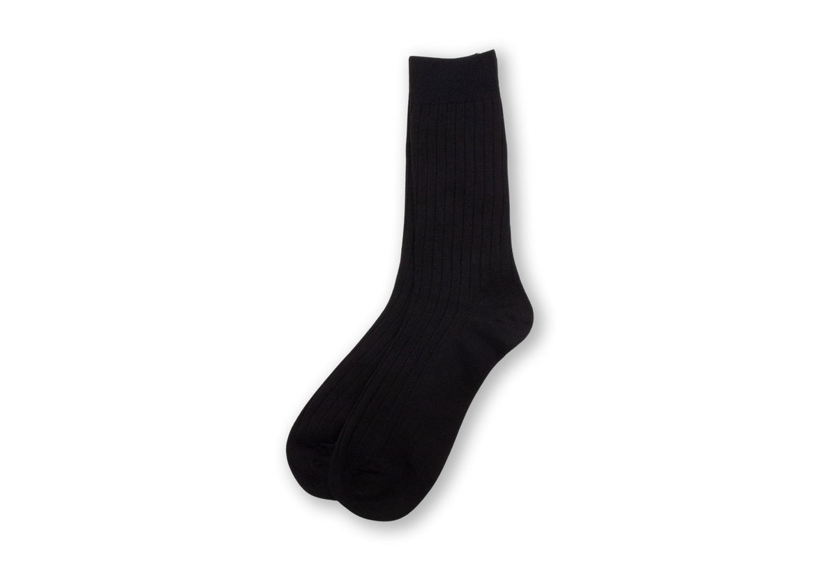 Aires Premium Cotton Anti-Bacterial Socks - Black