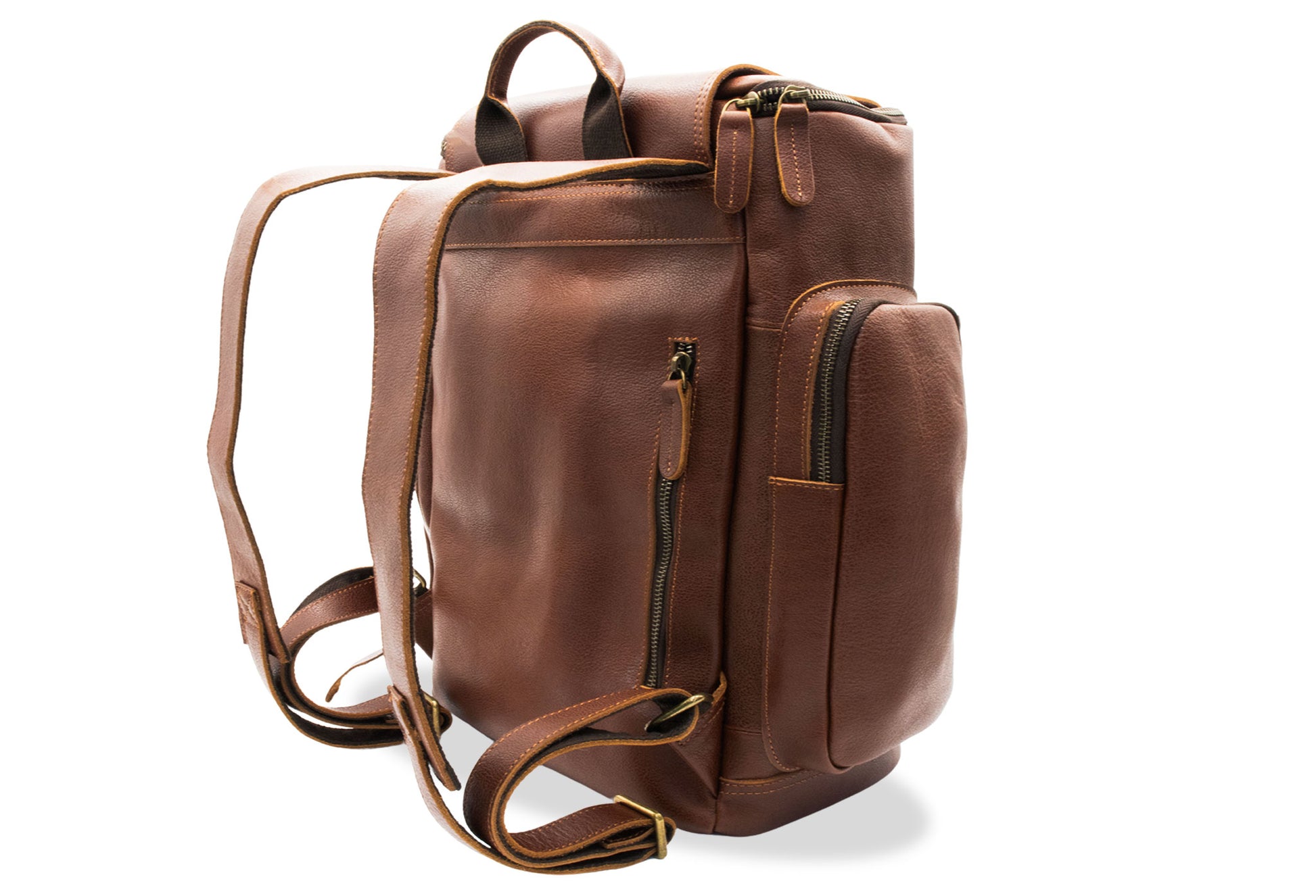 Rovira Chestnut Leather Backpack