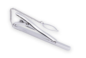 Almira Chrome Diamonte Tie Clip