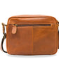 Caldas Chestnut Leather Crossbody Bag