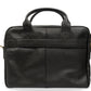 Avenida Black Leather Messenger Bag
