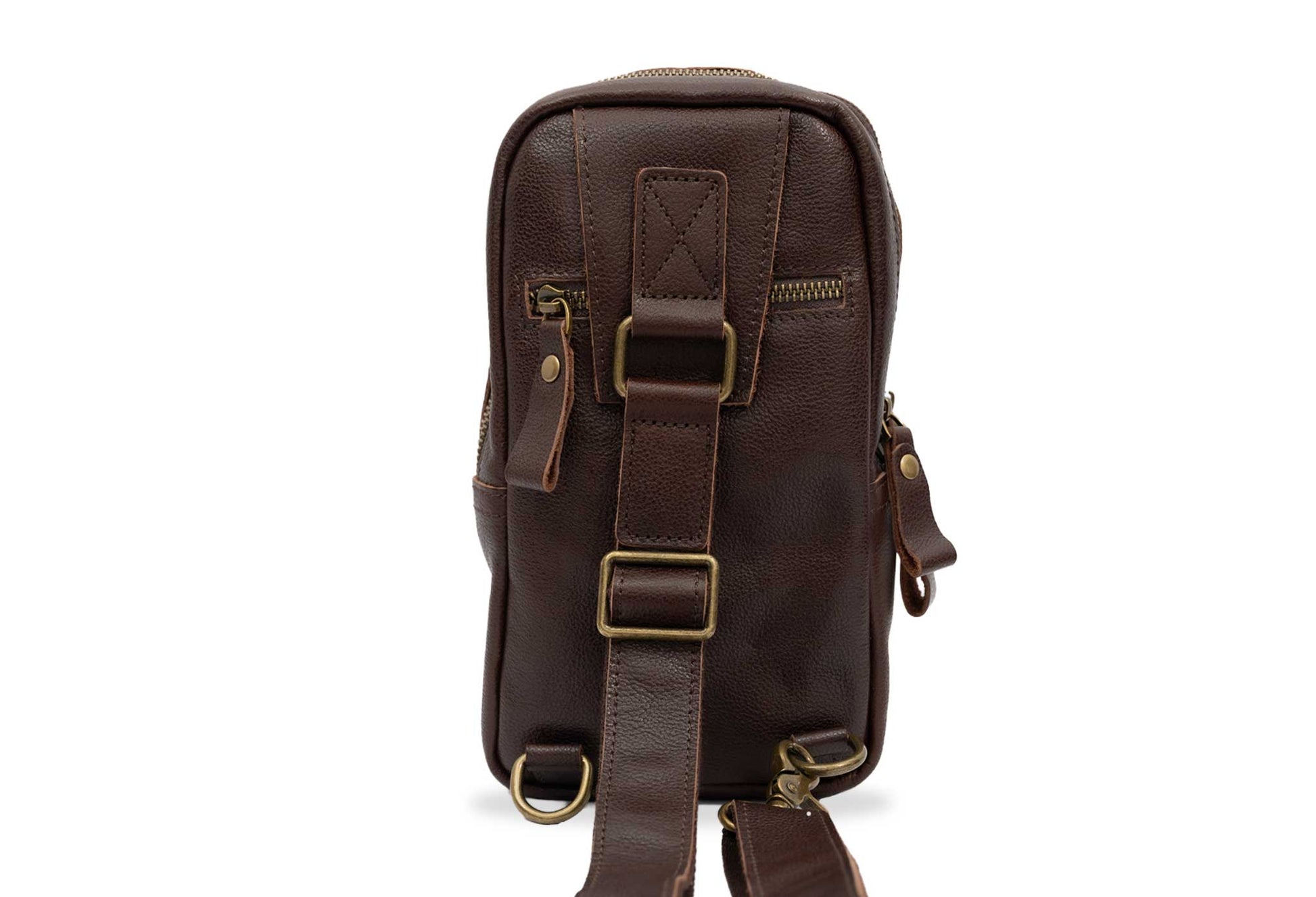 Cali Walnut Crossbody Leather Bag