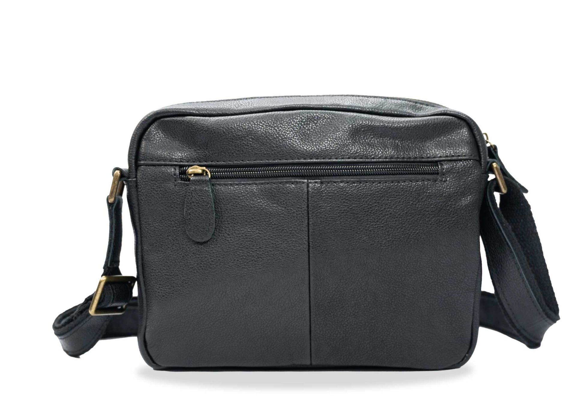 Caldas Black Leather Crossbody Bag