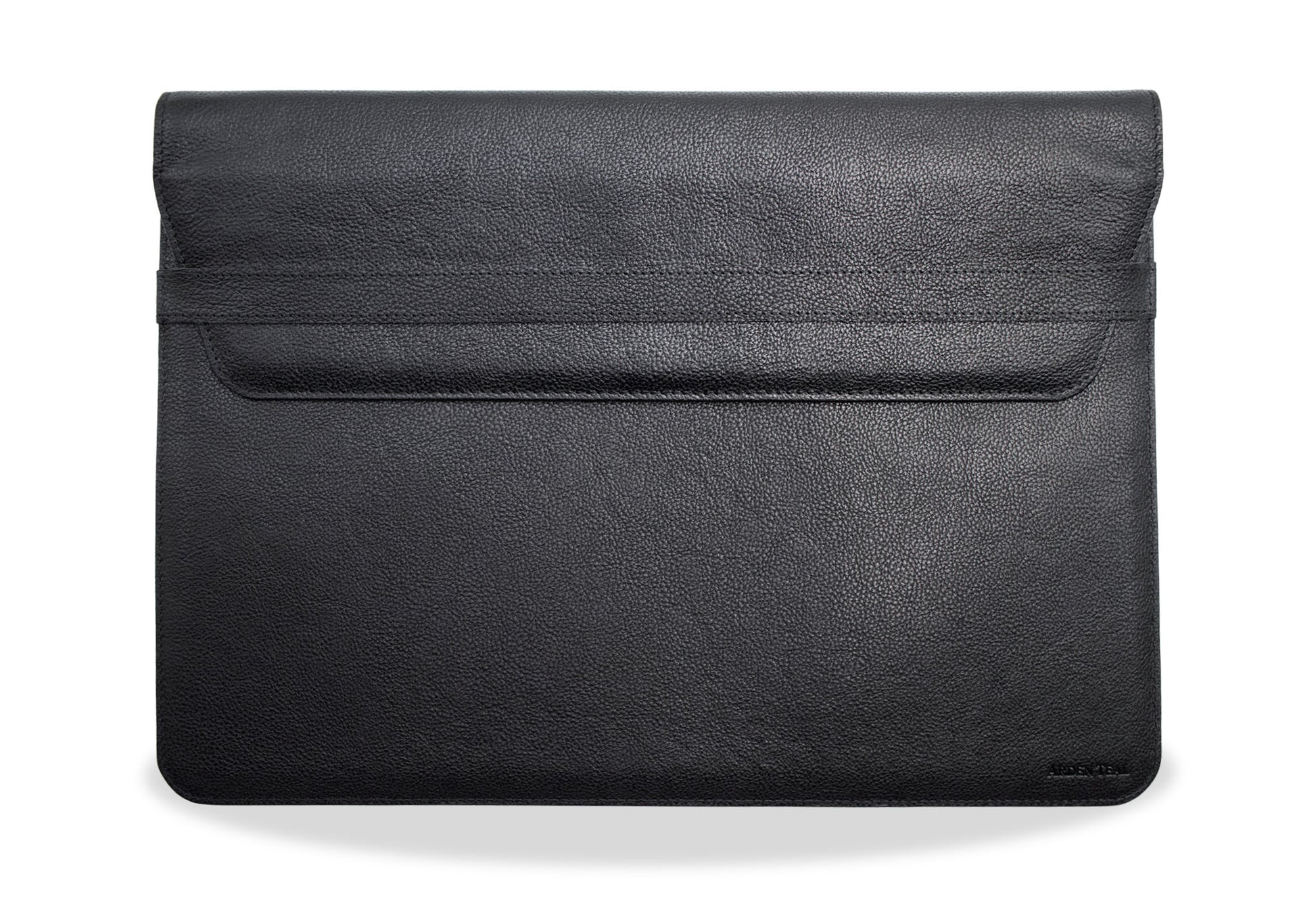 Rocco Black Leather Laptop Sleeve