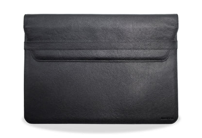 Rocco Black Leather Laptop Sleeve