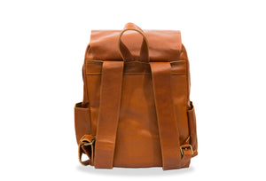 Neiva Chestnut Leather Backpack