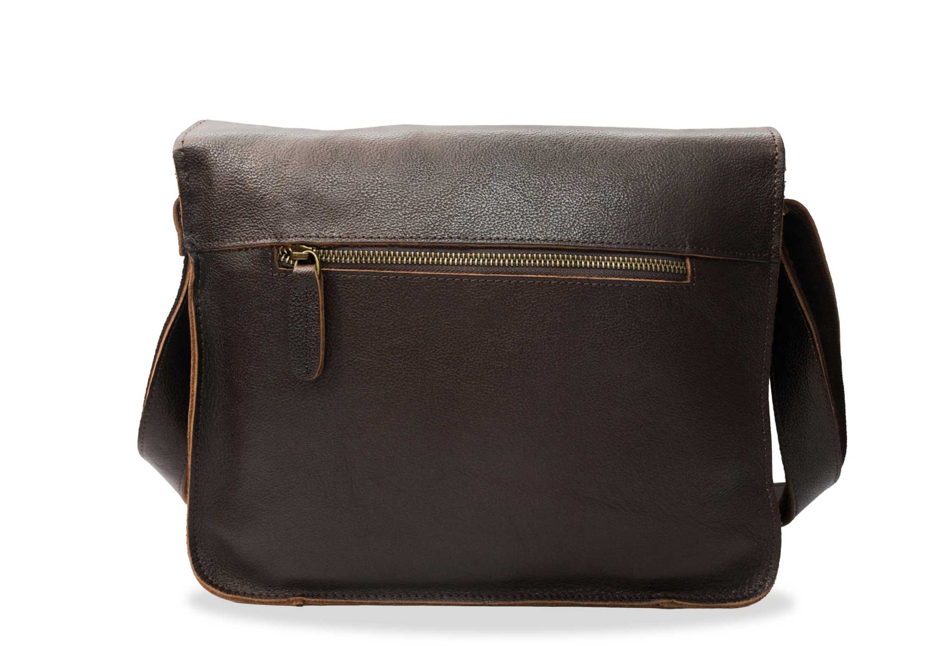 Huila Walnut Leather Satchel Bag