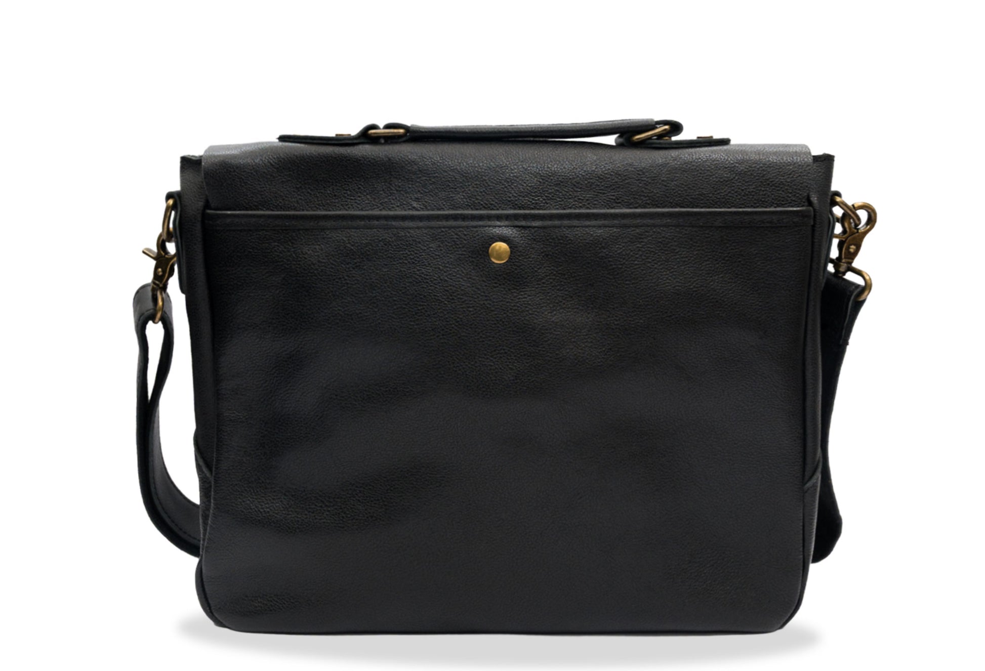 Covenas Black Leather Satchel Bag