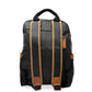 Viento Black Leather Backpack