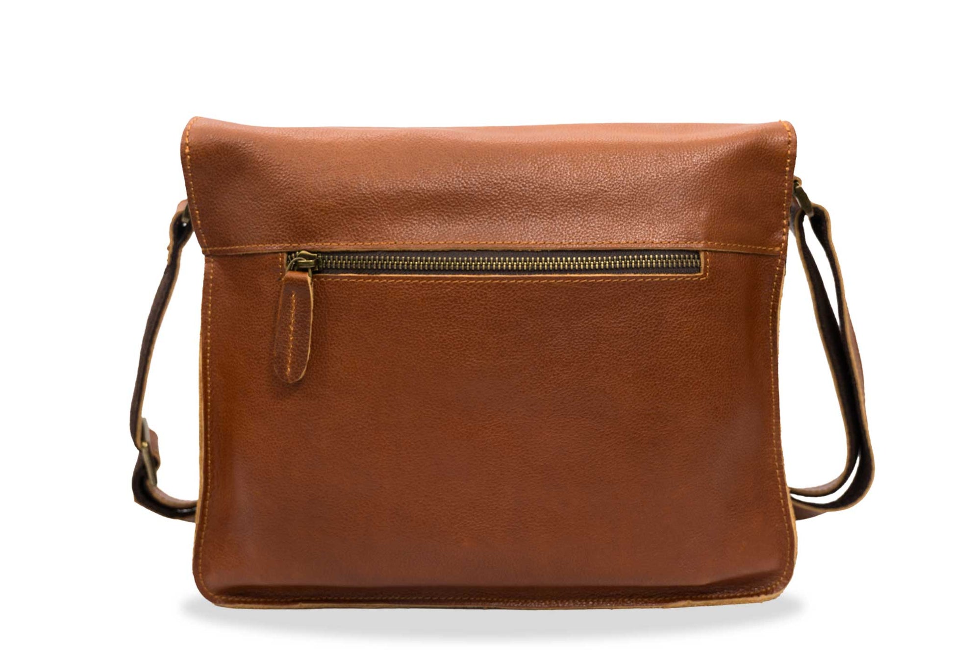 Huila Chestnut Leather Satchel Bag