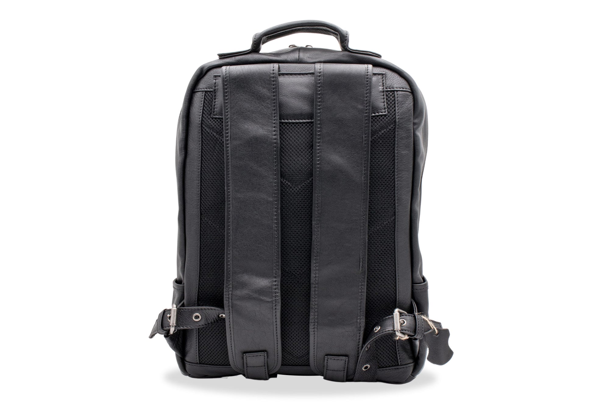 Sevilla Black Leather Backpack
