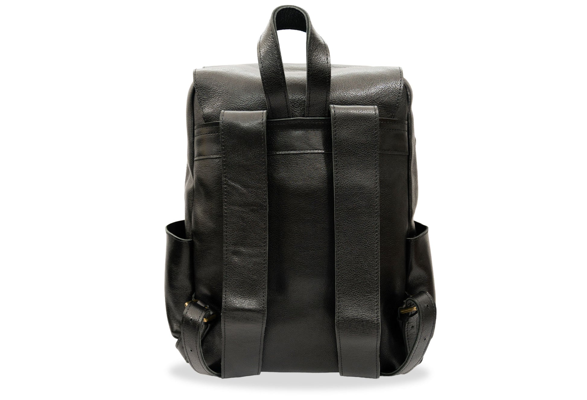 Neiva Black Leather Backpack