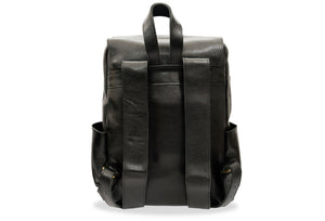 Neiva Black Leather Backpack