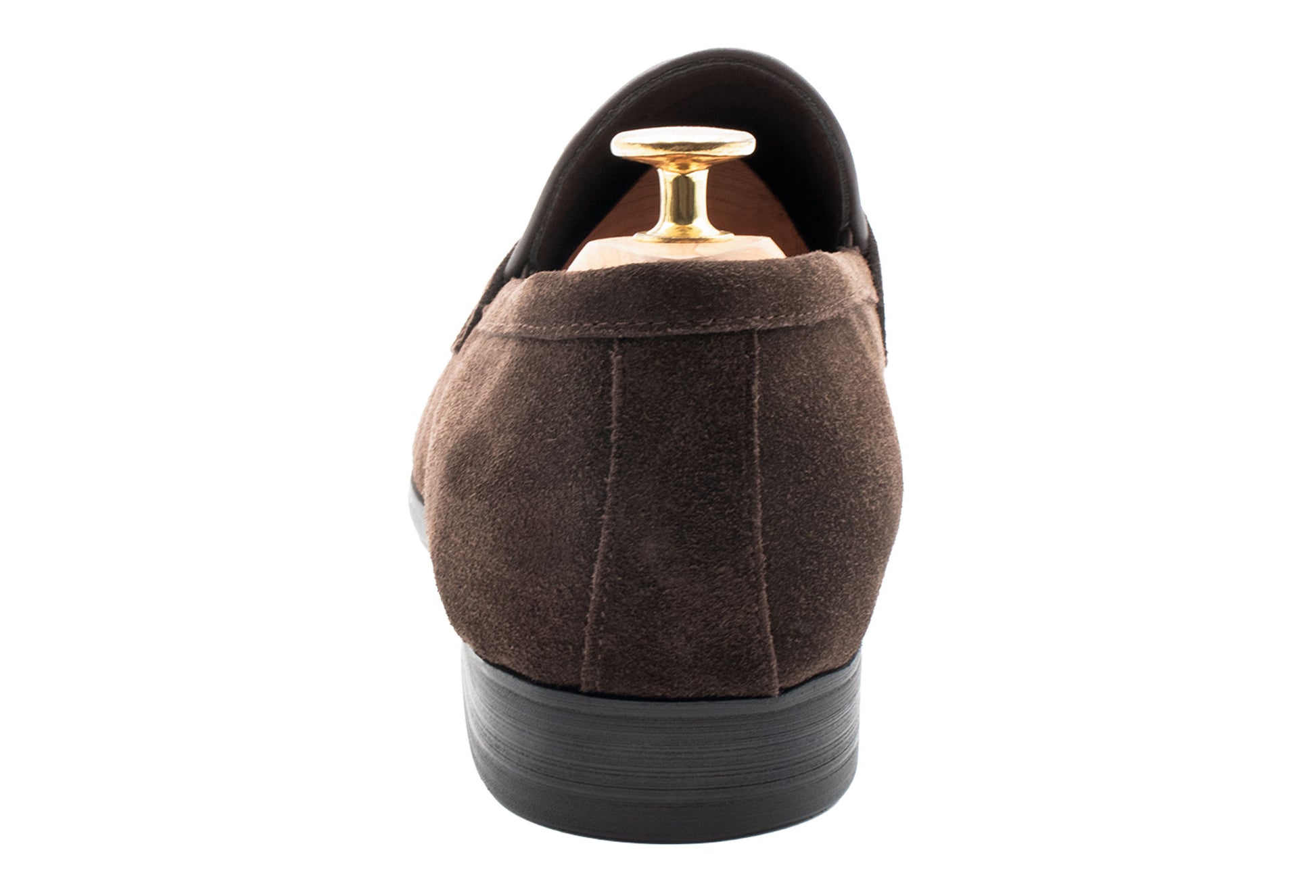 Olavarria Blake Stitch Brown Suede Penny Loafer