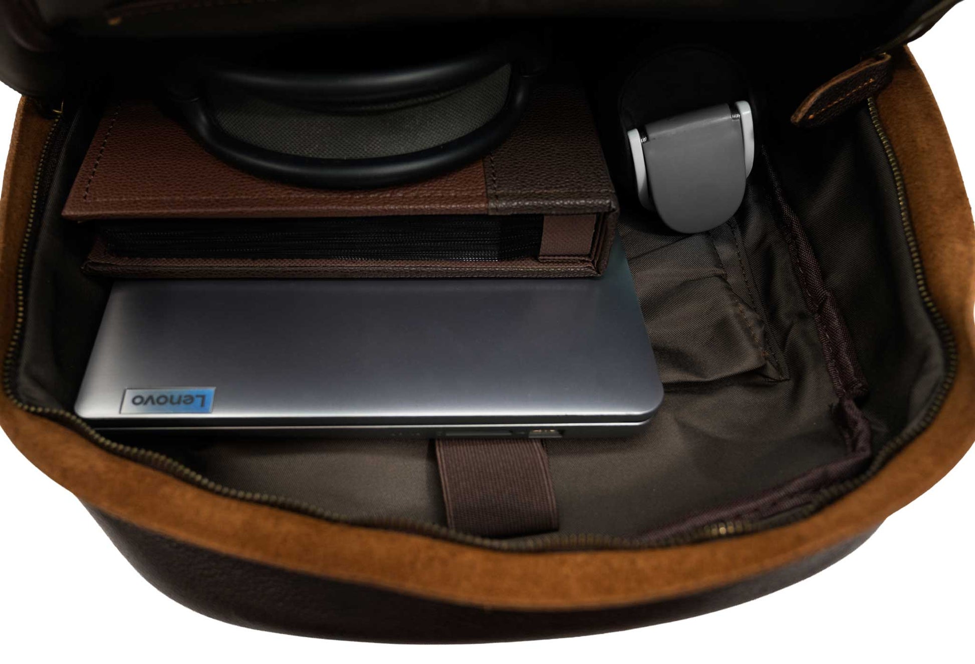 Neiva Walnut Leather Backpack