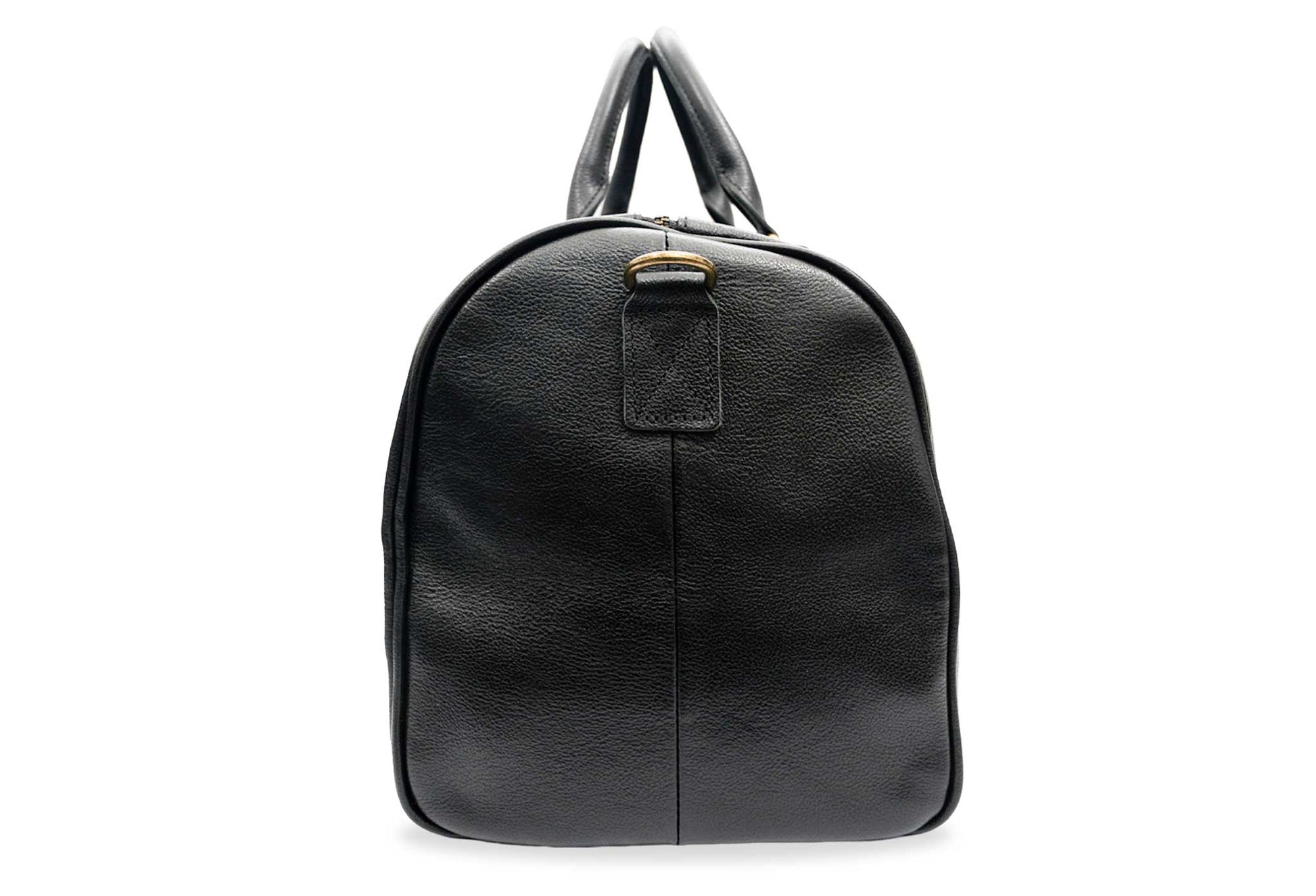 Bolivar Black Leather Duffle