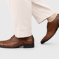 Calafate Straight Cap Chestnut Oxford