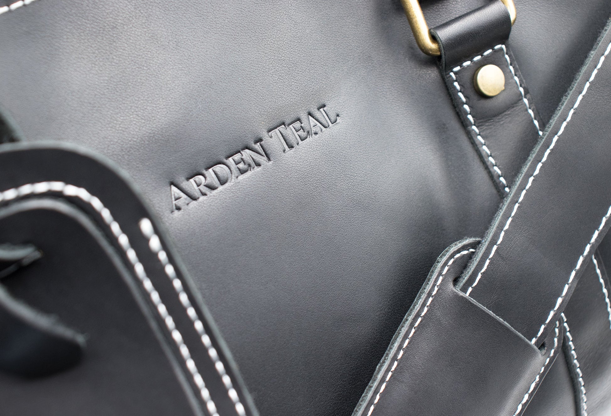 Bogota Black Vintage Leather Duffle