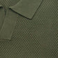 The Organic Knitted Polo - Moss