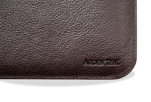 Rocco Walnut Leather Laptop Sleeve