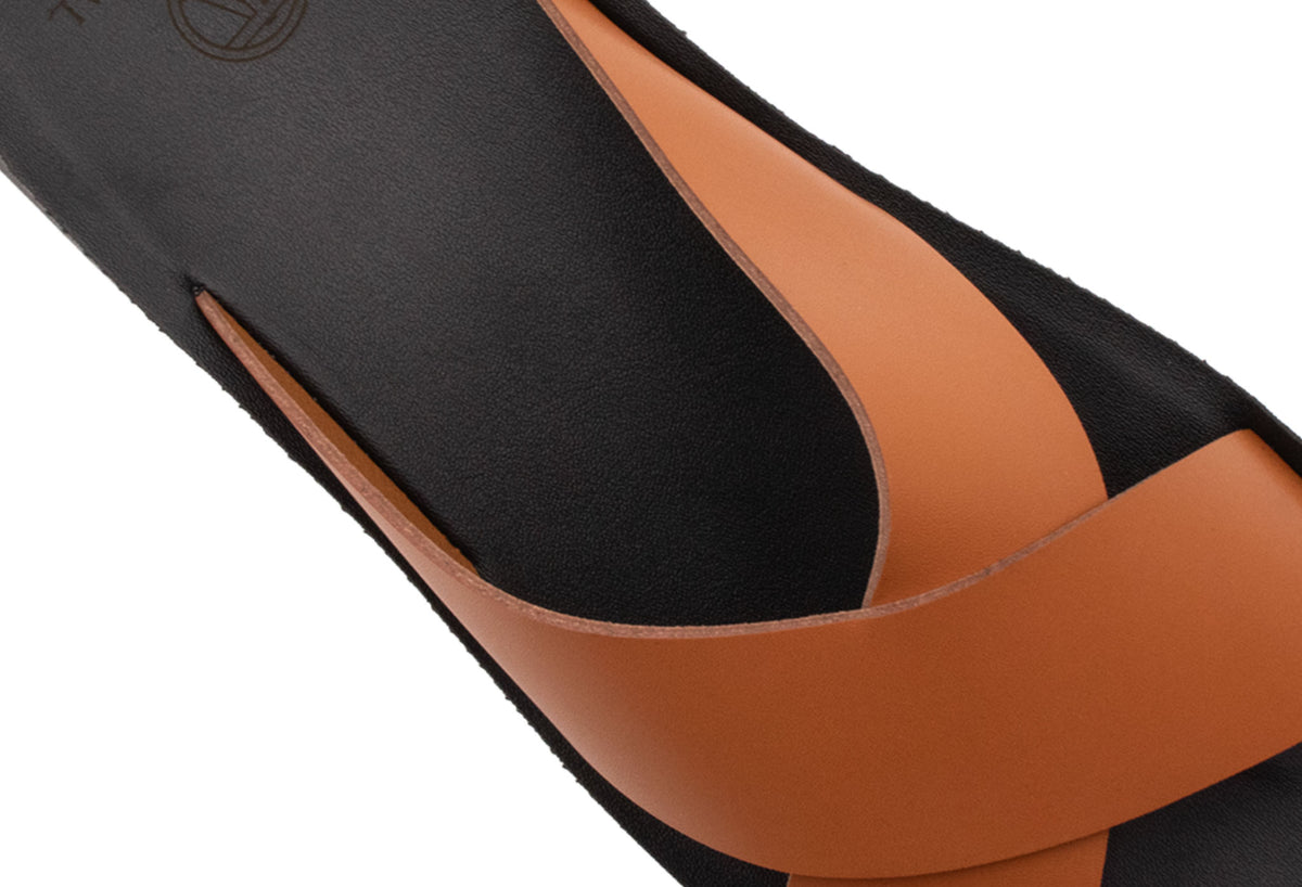Concordia Cognac Sandals