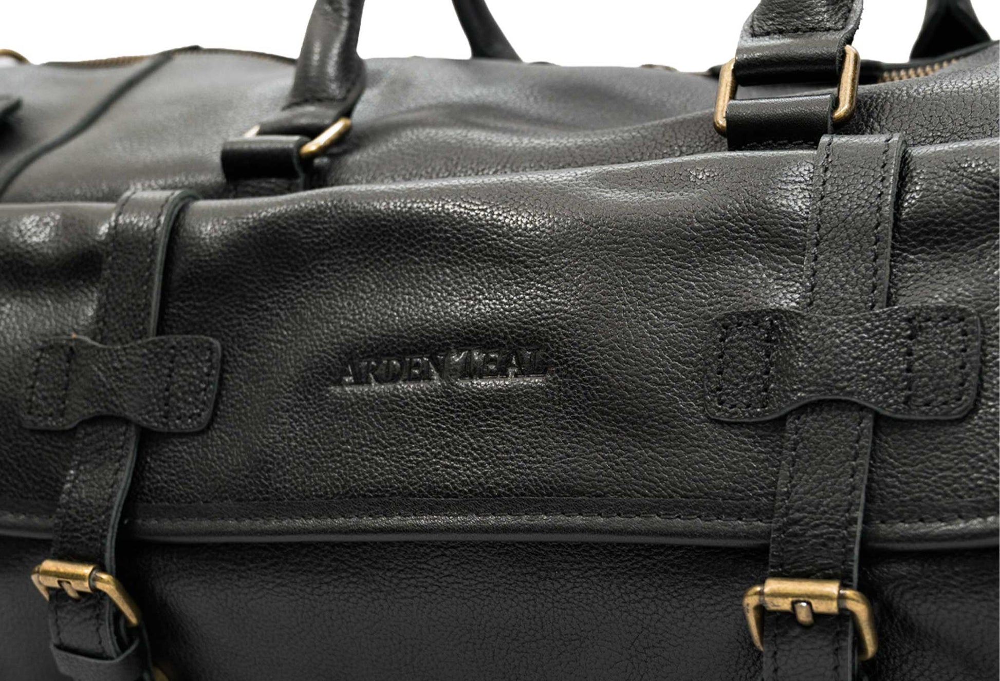 Barichara Black Leather Duffle
