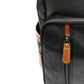 Viento Black Leather Backpack
