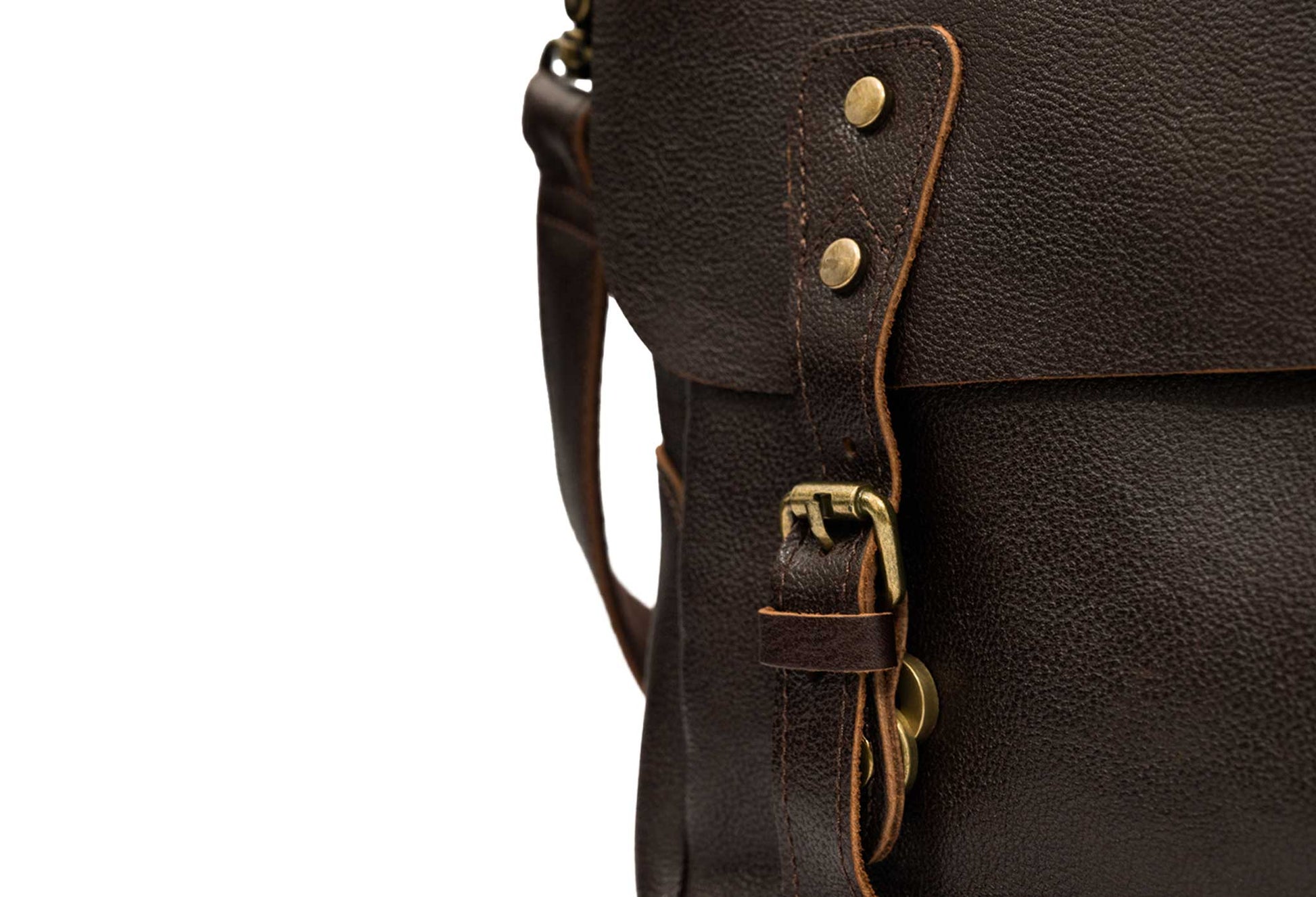 Covenas Walnut Leather Satchel Bag